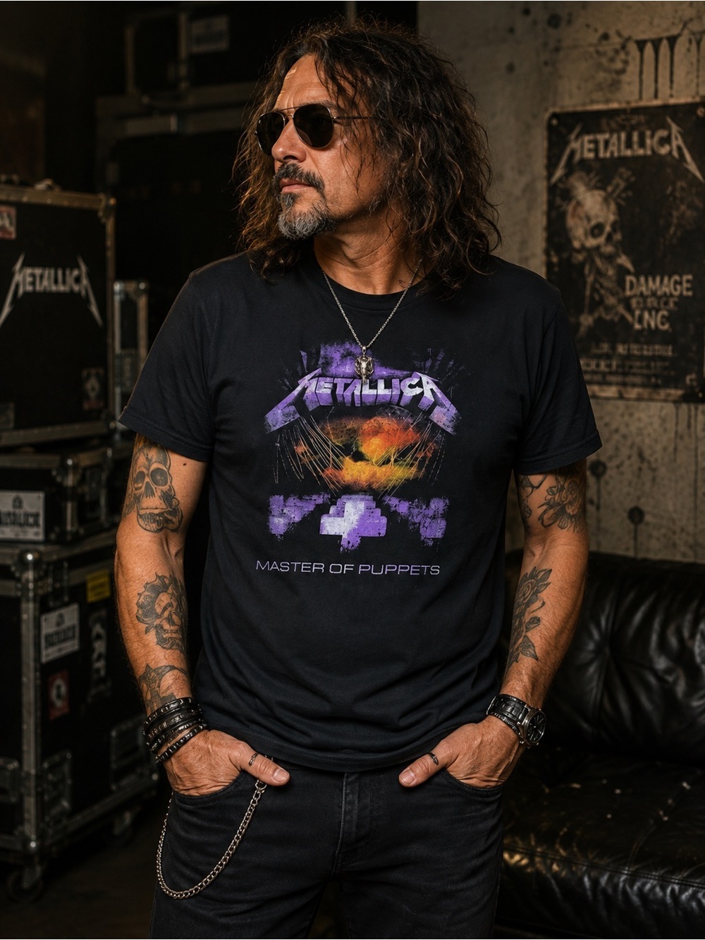Metallica “Master of Puppets” Graphic Tee – Size M